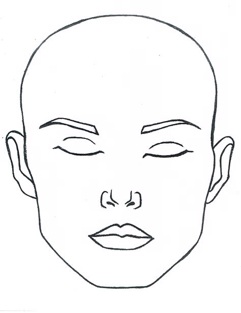 blank face diagram 